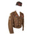Original U.S. WWII 101st Airborne Division Attributed 377th PFAB Ike Jacket Uniform with Great DI and Garrison Cap - Sergeant Tom Splan Original Items