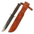 Original U.S. WWII USMC Mark 2 KA-BAR Fighting Knife by CAMILLUS in Leather Sheath Original Items
