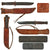 Original U.S. WWII USMC Rare “Red Spacer” Mark 2 KA-BAR Fighting Knife by Robeson Shuredge with Boyt USMC Leather Scabbard - Extremely Scarce Original Items