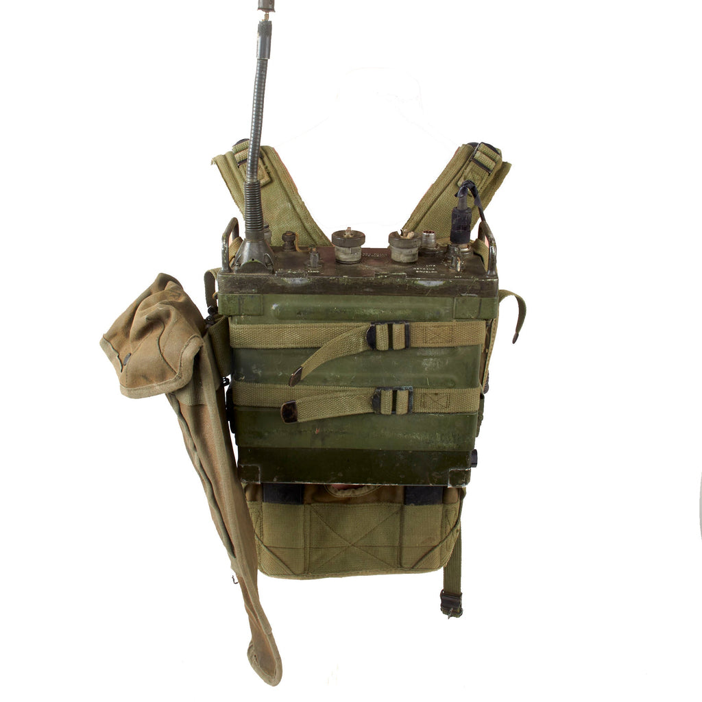 Original U.S. Korean / Vietnam War AN/PRC-77 Radio Man Pack Set with ST-120/PR Harness Original Items