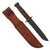 Original U.S. WWII USN Red Spacer Mark 2 KA-BAR Fighting Knife by Robeson Cutlery with USN Leather Sheath - Excellent Original Items