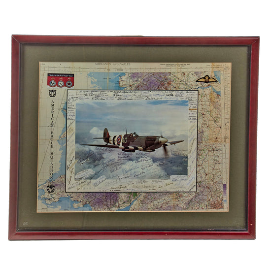 Original Framed American Eagle Squadron Yanks in the RAF 1940-1942 Print - 21 ½ x 25 ½” Original Items