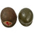 Original U.S. WWII Front Seam Swivel Bale M1 Helmet with Westinghouse Liner - Post-War 1 Panel Medic Paint Original Items