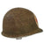 Original U.S. WWII Front Seam Swivel Bale M1 Helmet with Westinghouse Liner - Post-War 1 Panel Medic Paint Original Items