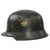 Original German WWII M34 Civic Square Dip NSDAP Double Decal Police Steel Helmet with 57cm Liner & Broken Chinstrap - Ordnungspolizei Original Items