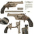 Original U.S. Smith & Wesson Nickel Plated 2nd Model No.2 Single Action .38cal Revolver Made in 1886 with Factory Letter - Matching Serial 98909 Original Items