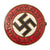 Original German WWII NSDAP Party Enamel Membership Badge Pin - Ges. Gesch. Marked Original Items
