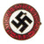 Original German WWII Early NSDAP Party Enamel Membership Badge Pin - Ges. Gesch. Marked Original Items