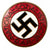 Original German NSDAP Party Enamel Membership Badge Pin by Ferdinand Wagner of Pforzheim - RZM M1/8 Original Items