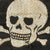 Original German WWII SS Bevo Style Embroidered Totenkopf Skull Insignia - Removed from Cap Original Items