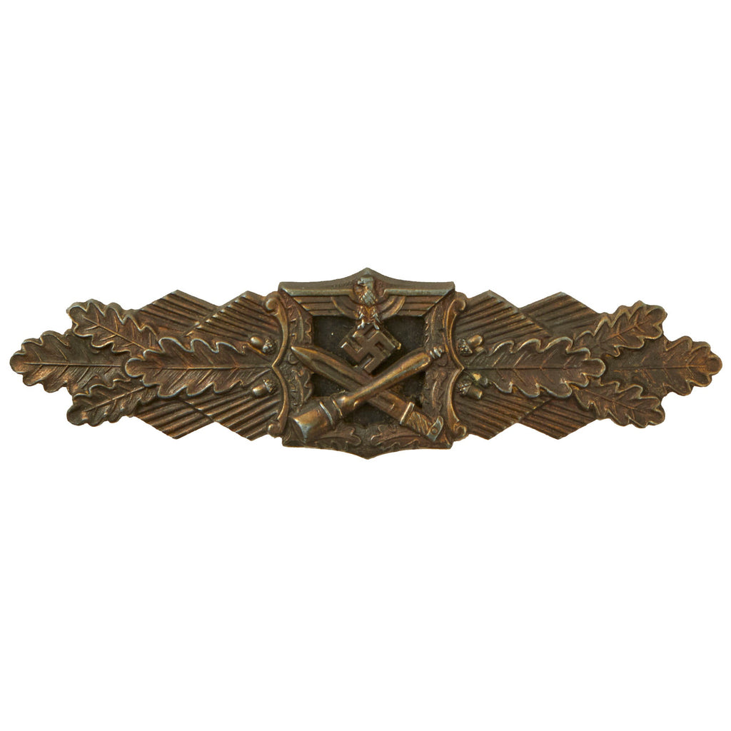 Original German WWII Close Combat Clasp in Bronze by Josef Feix & Söhne of Gablonz Original Items