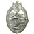 Original German WWII Silver Grade Panzer Assault Tank Badge by Rudolf Karneth of Gablonz Original Items