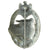 Original German WWII Silver Grade Panzer Assault Tank Badge by Rudolf Karneth of Gablonz Original Items