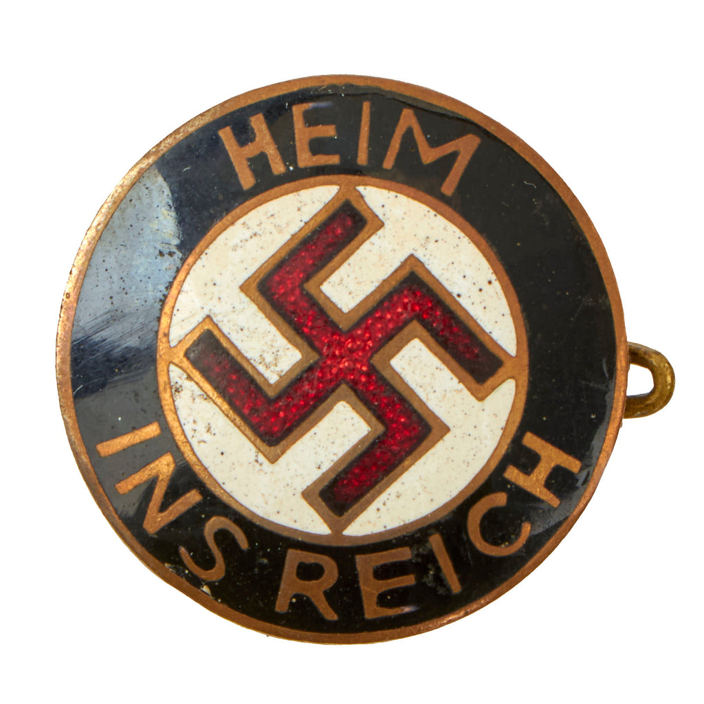 Original German WWII NSDAP Home in the Empire Badge Pin - HEIM INS REICH Original Items