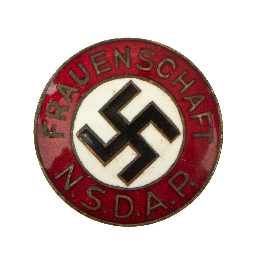 Original German NSDAP Women's League Enamel Membership Badge Pin - NS-Frauenschaft Original Items