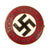 Original German WWII NSDAP Party Enamel Membership Badge Pin by Rudolf Reiling of Pforzheim - RZM M1/25 Original Items