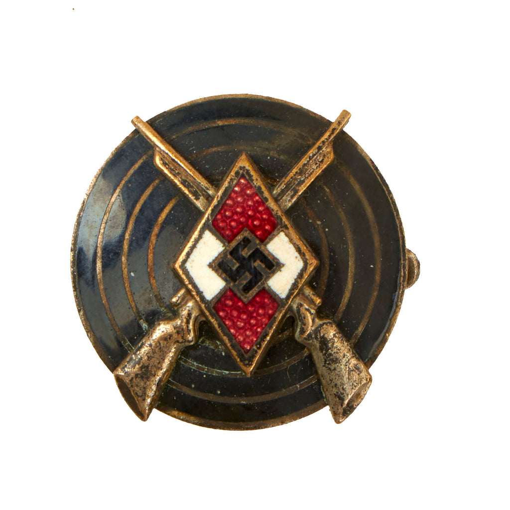 Original German WWII HJ Youth Shooting Proficiency Marksman's Badge by Matthias Oechsler & Söhne  of Ansbach - RZM M1/14 Original Items