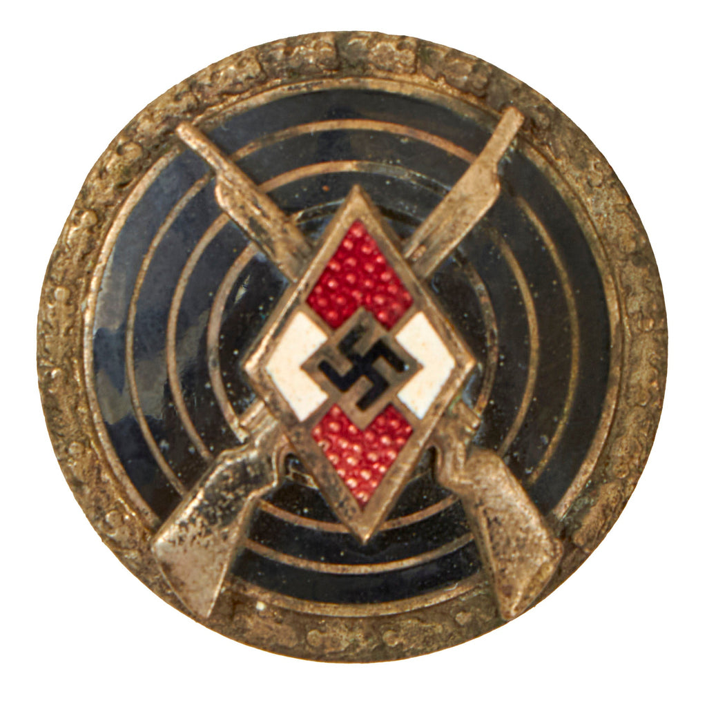 Original German WWII HJ Youth Shooting Proficiency Sharpshooter's Badge by Matthias Oechsler & Söhne of Ansbach - RZM M1/14 Original Items