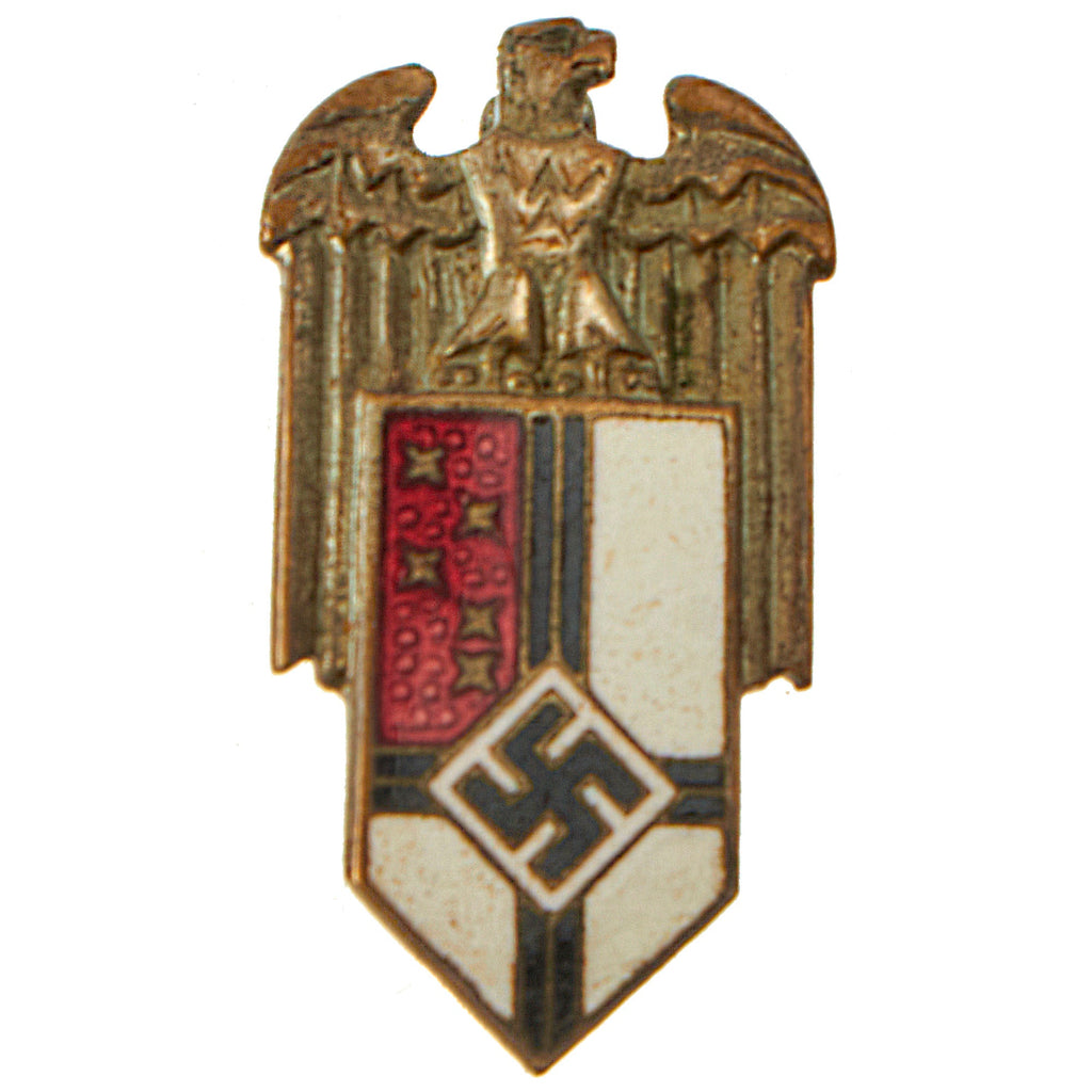 Original German WWII Reich Colonial League Enamel Membership Pin - Reichskolonialbund Original Items