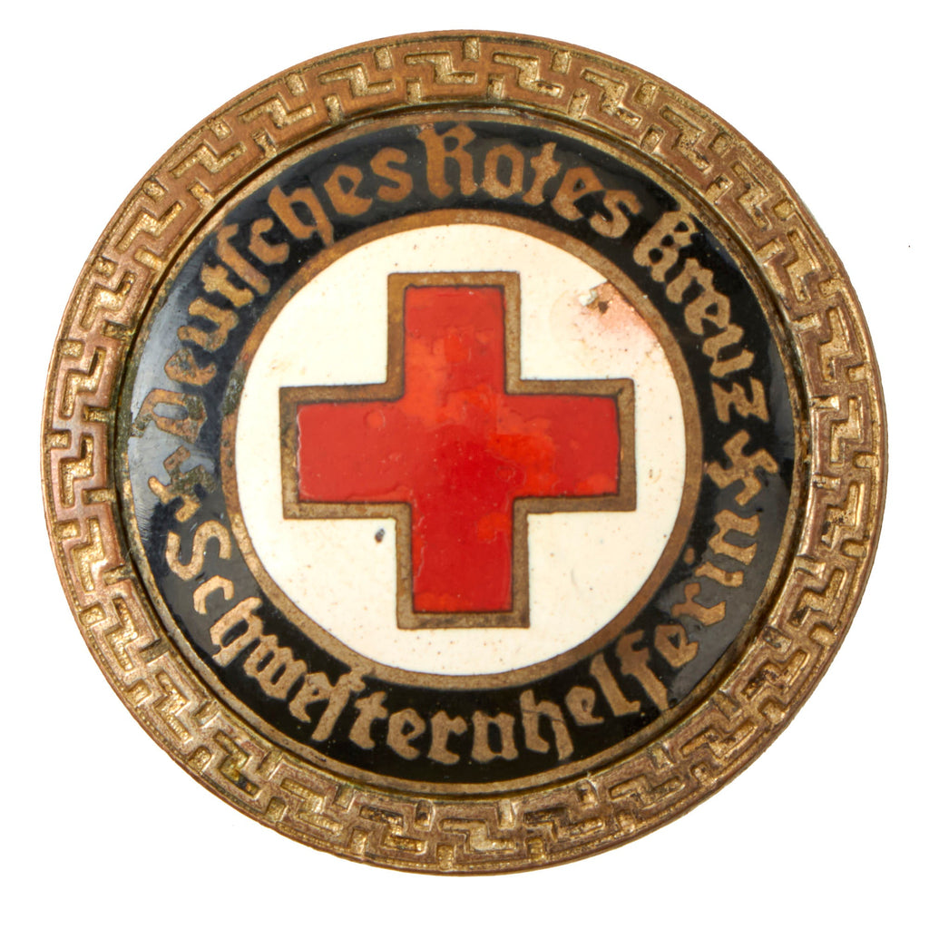 Original German WWII Red Cross DRK Senior Helper Badge - DEUTSCHES ROTES KREUZ SCHWESTERN HELFERIN Original Items