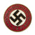 Original German WWII Early NSDAP Party Enamel Membership Badge Pin - Ges. Gesch. Marked Original Items