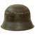 Original German WWII USGI Bringback Decorated Luftwaffe M42 Single Decal Helmet - Size 66 Shell Original Items