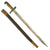 Original U.S. Civil War Model 1863 Remington Zouave Brass Hilted Bayonet with Scabbard Original Items
