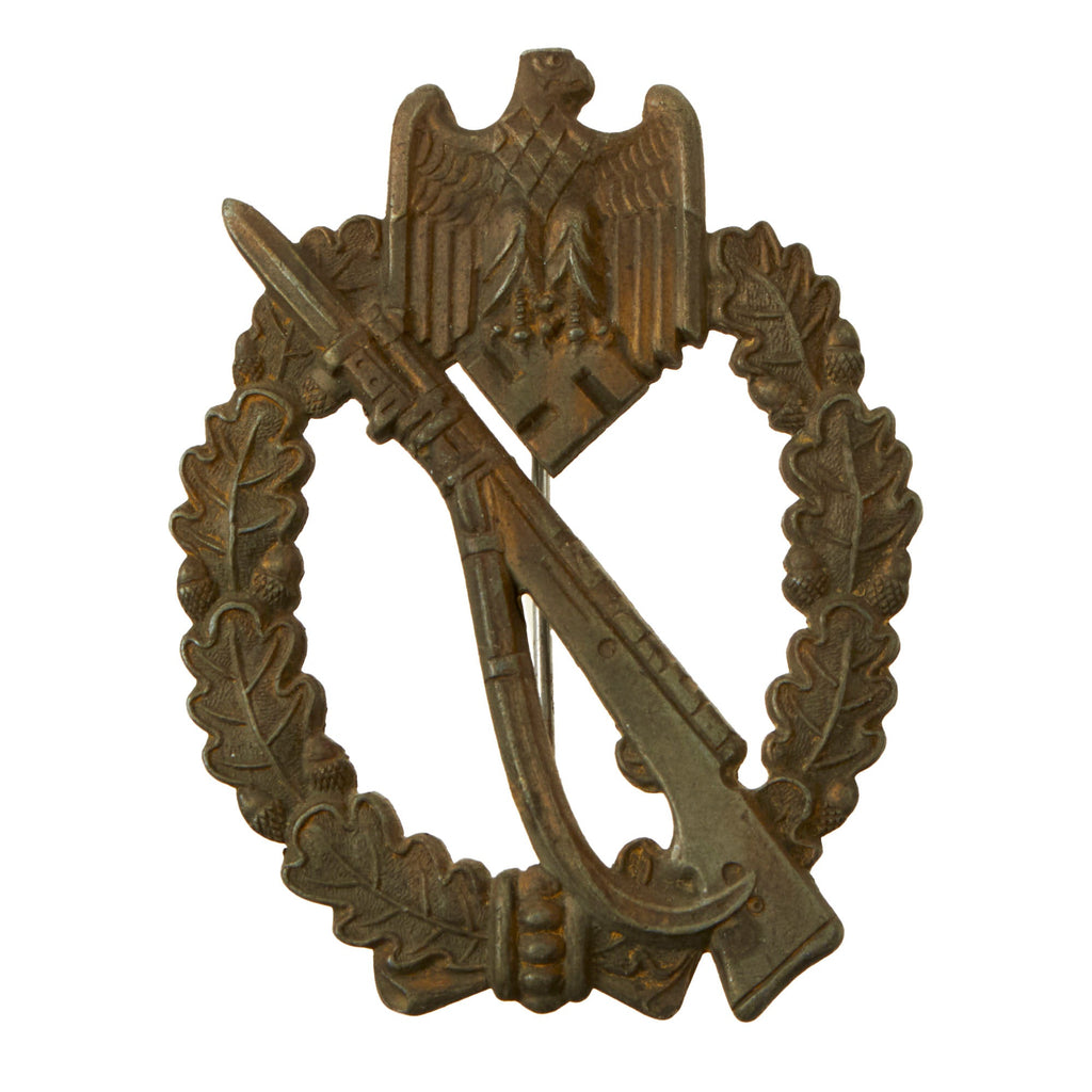 Original German WWII Bronze Grade Infantry Assault Badge by A.G. Metall & Kunststoff of Gablonz Original Items
