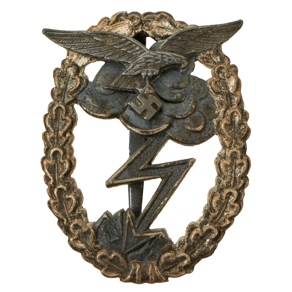 Original German WWII Luftwaffe Ground Assault Badge by A.G. Metall & Kunststoff - Erdkampfabzeichen der Luftwaffe Original Items