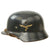 Original German WWII Luftwaffe M35 Double Decal Steel Helmet with 1939 Dated 59cm Liner & Chinstrap - marked ET66 Original Items