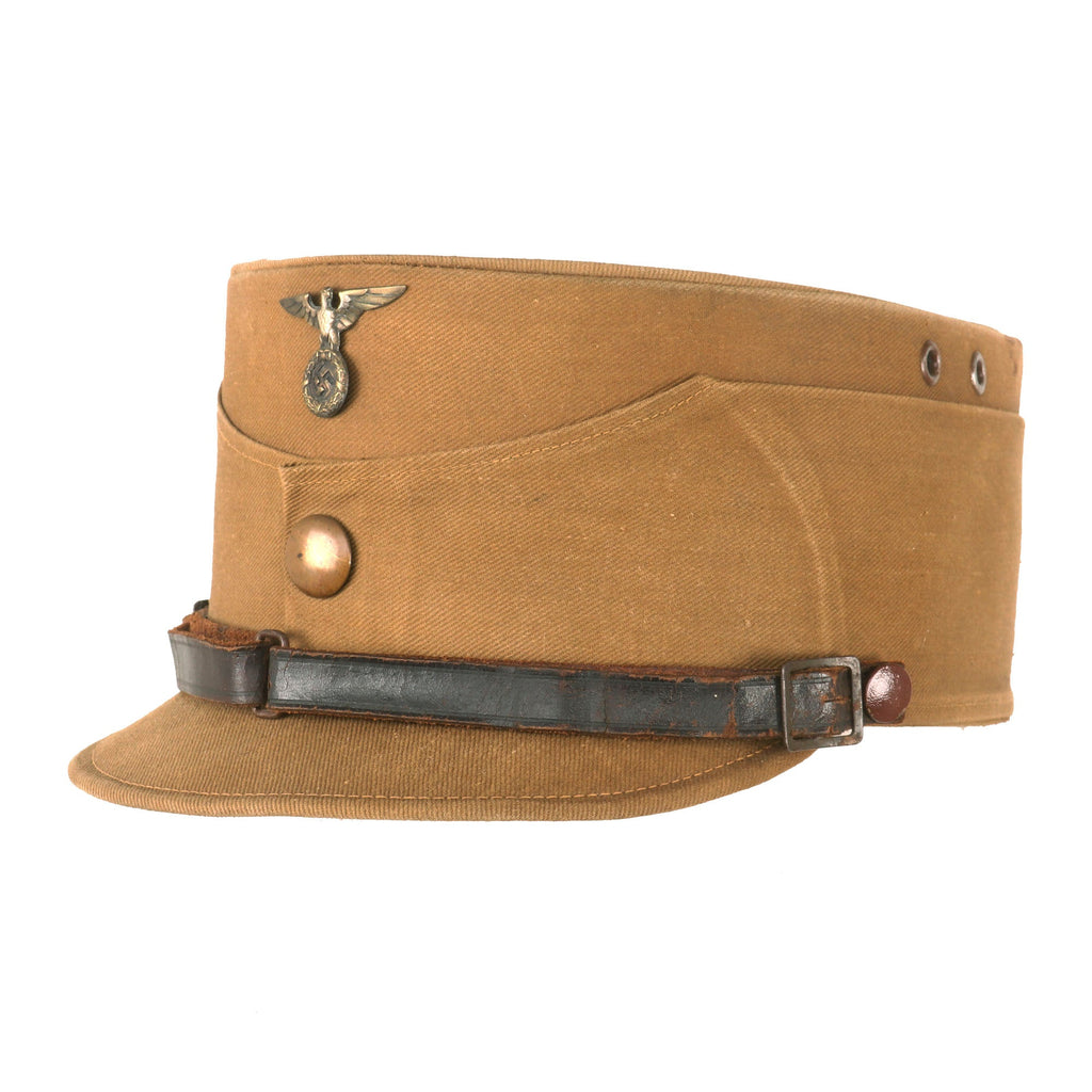 Original German WWII Early SA General Issue Stormtrooper Tan "Coffee Can" Kepi - size 58 Original Items