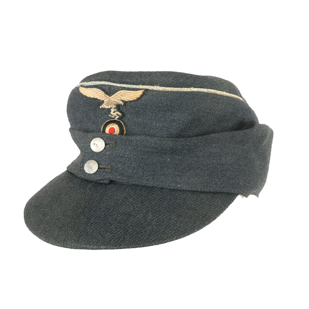 DRAFT Original German WWII 1944 Dated Luftwaffe M43 Einheitsmütze Field Cap with RBNr. - Size 57 (Copy) Original Items