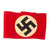 Original German Early WWII NSDAP - SA Multi-piece Wool Felt & Rayon Overcoat Armband - Service Used Original Items