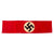 Original German Early WWII NSDAP - SA Multi-piece Wool Felt & Rayon Overcoat Armband - Service Used Original Items