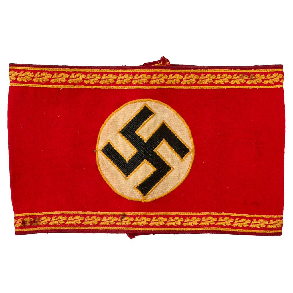 Original German WWII NSDAP Gauleitung Regional District Leadership Head Area Leader Armband - Leiter einer Hauptstelle Original Items