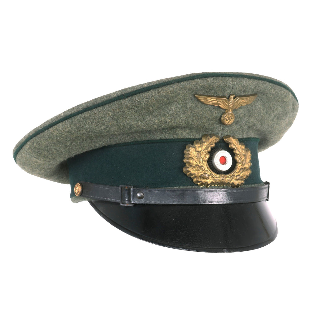 DRAFT Original German WWII Named Kriegsmarine Coastal Artillery EM/NCO Schirmmütze Visor Crush Cap (Copy) Original Items