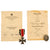 Original German WWII Set of 2 Awards with Documents Named to Oberschützen Walter Clausnitzer of Infantry Regiment 8 Original Items