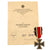 Original German WWII Set of 2 Awards with Documents Named to Oberschützen Walter Clausnitzer of Infantry Regiment 8 Original Items