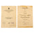 Original German WWII Set of 2 Awards with Documents Named to Oberschützen Walter Clausnitzer of Infantry Regiment 8 Original Items