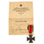 Original German WWII Iron Cross 2nd Class 1939 EKII with Named Award Document - Kriegsmarine Coastal Artillery North Sea Region Original Items