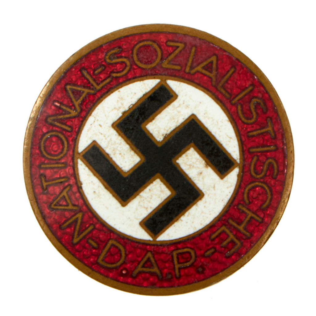 Original German NSDAP Party Enamel Membership Badge Pin by Rare Maker Franz Jungwirth of Vienna  - RZM M1/152 Original Items