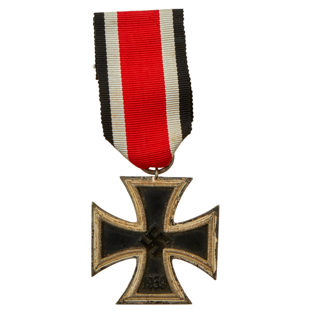 Original German WWII Wehrmacht Iron Cross 2nd Class 1939 by Paul Meybauer of Berlin with Ribbon - EKII Original Items