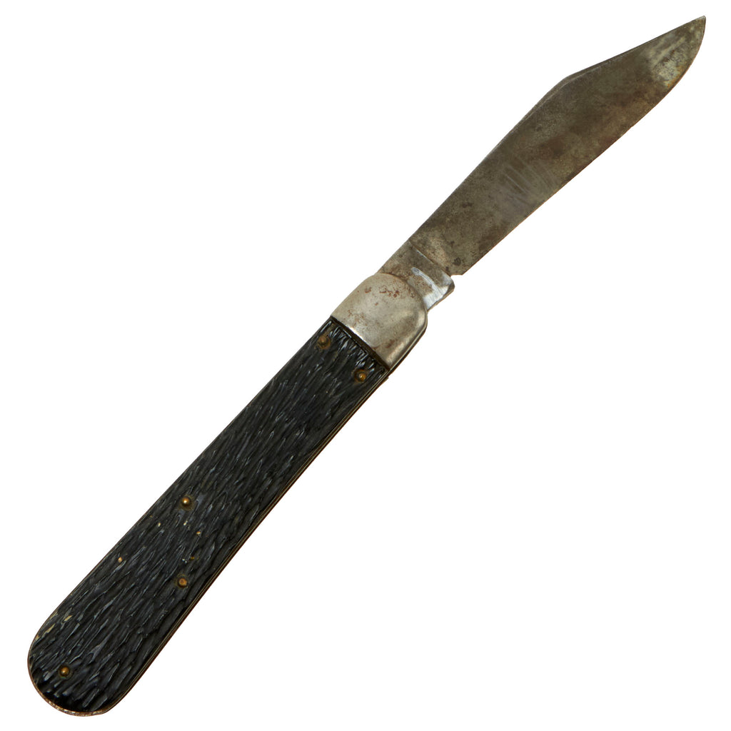 Original U.S. Korean War Airborne Schrade Walden NY M2 Paratrooper Pocket Knife Original Items