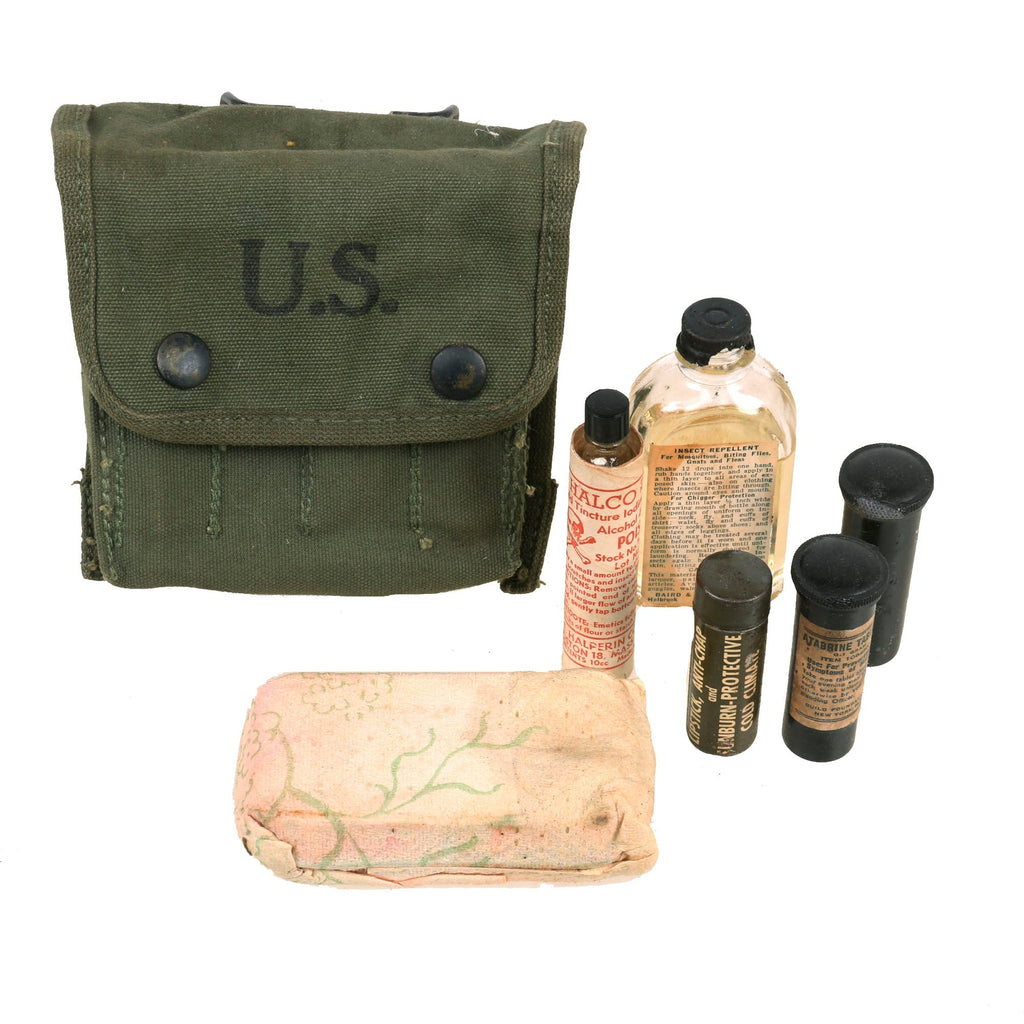 Original U.S. WWII M2 Jungle Medical Aid Kit - Dated 1943 Original Items