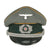 Original German WWII Named Heer Cavalry Officers Schirmmütze Visor Crush Cap by Karl Schrempf of Pforzheim Original Items