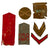 Original U.S. WWI 317th Infantry 80th Division Soldier Dog Tag, Medal, & Captured German Shoulder Board Grouping - Photos & Wallet Original Items