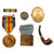 Original U.S. WWI Army Service Corps Victory Medal & Ephemera Grouping - Corporal Russel V. Boos - Scarce ASC Collar Disc Original Items