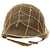 Original U.S. WWII Named M1 Front Seam Swivel Bale Helmet with Westinghouse Liner & Helmet Net Original Items