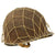 Original U.S. WWII Named M1 Front Seam Swivel Bale Helmet with Westinghouse Liner & Helmet Net Original Items