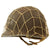 Original U.S. WWII Named M1 Front Seam Swivel Bale Helmet with Westinghouse Liner & Helmet Net Original Items